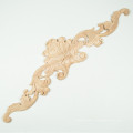 Applique En Bois Longue Onlay Applique Unpainted Rose Fleur Porte Décor À La Maison De Style Européen